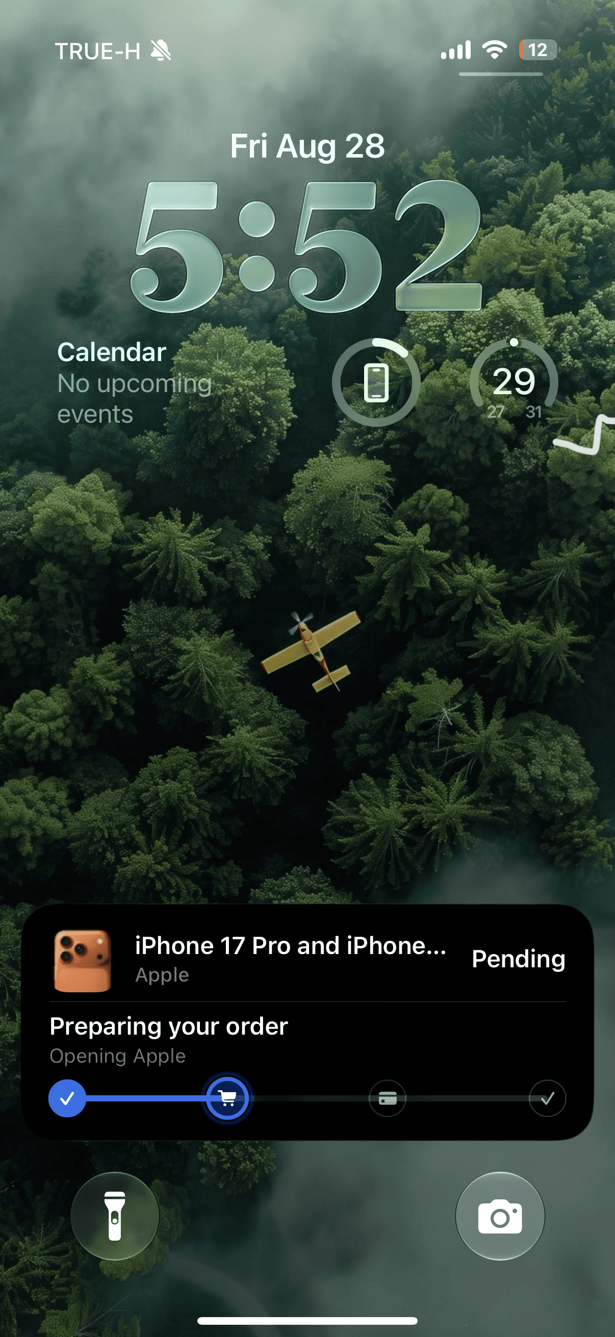 Kairos Live Activity on the iPhone Lock Screen